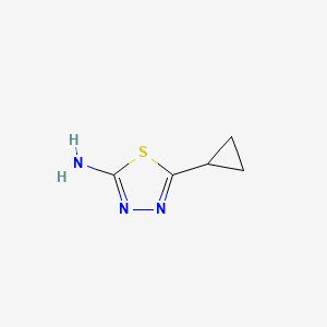 5-Cyclopropyl[1,3,4]thiadiazol-2-ylamine structure, CAS 57235-50-4
