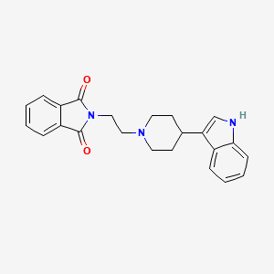 4-(3-Indolyl)-1-(2-phthalimidoethyl)piperidine structure, CAS 57311-64-5