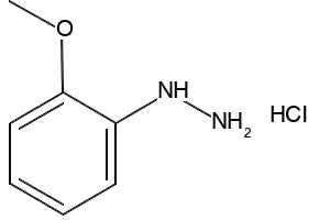 2-Methoxyphenylhydrazine hydrochloride structure, CAS 57396-67-5
