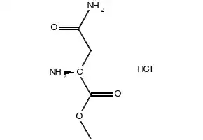 L-Asparagine methyl ester hydrochloride structure, CAS 57461-34-4