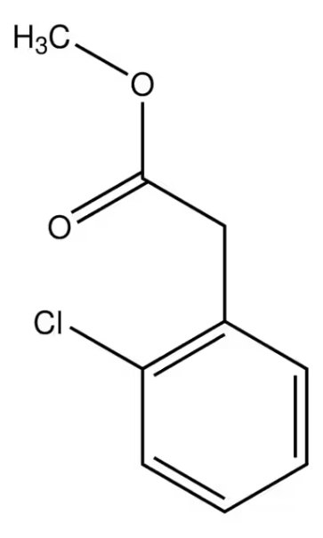 Methyl 2-chlorophenylacetate structure, CAS 57486-68-7