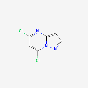5,7-Dichloropyrazolo[1,5-a]pyrimidine structure, CAS 57489-77-7