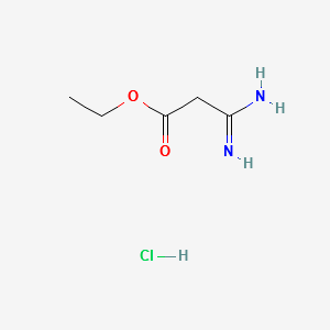 3-Amino-3-iminopropanoic acid ethyl ester hydrochloride structure, CAS 57508-48-2