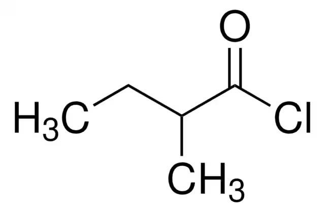 DL-2-Methylbutyryl chloride structure, CAS 57526-28-0