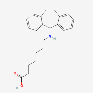 Amineptine structure, CAS 57574-09-1