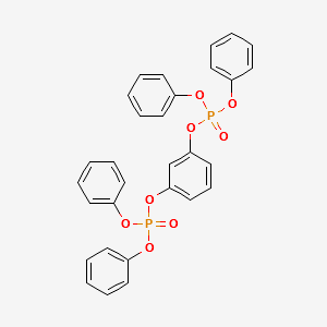 Tetraphenyl resorcinol bis(diphenylphosphate) structure, CAS 57583-54-7