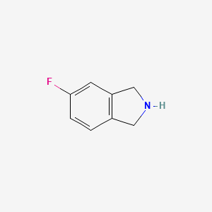 5-Fluoro-2,3-dihydro-1H-isoindole structure, CAS 57584-71-1