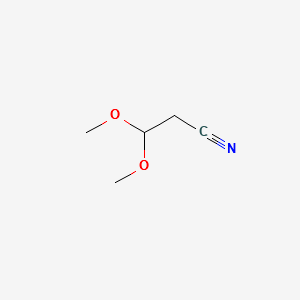 3,3-Dimethoxypropanenitrile structure, CAS 57597-62-3