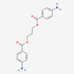 1,3-Propanediol bis(4-aminobenzoate) structure, CAS 57609-64-0