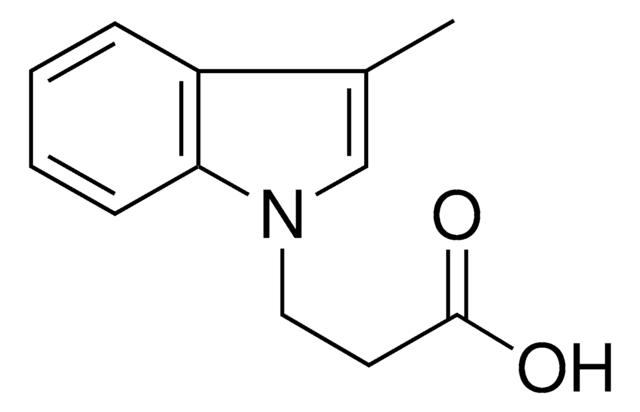 3-(3-Methyl-1H-indol-1-yl)propanoic acid structure, CAS 57662-47-2