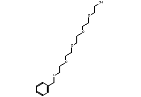 Pentaethylene glycol monobenzyl ether structure, CAS 57671-28-0