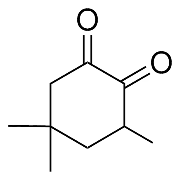 3,5,5-Trimethylcyclohexane-1,2-dione structure, CAS 57696-89-6