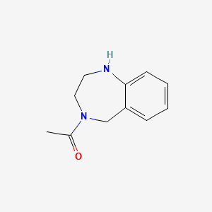 4-Acetyl-2,3,4,5-tetrahydro-1H-1,4-benzodiazepine structure, CAS 57756-36-2