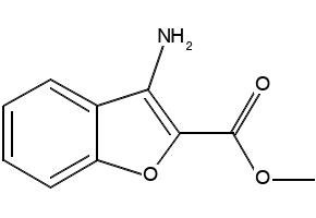 Methyl 3-aminobenzofuran-2-carboxylate structure, CAS 57805-85-3