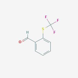 2-(Trifluoromethylthio)benzaldehyde structure, CAS 57830-48-5