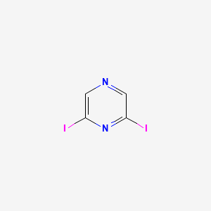 2,6-Diiodopyrazine structure, CAS 58138-79-7