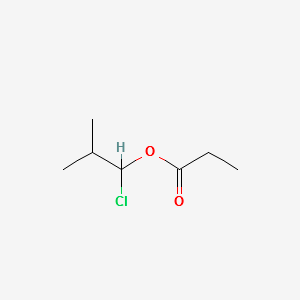 1-Chloroisobutyl propionate structure, CAS 58304-65-7