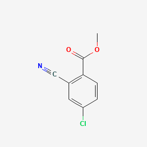 Methyl 4-chloro-2-cyanobenzoate structure, CAS 58331-97-8