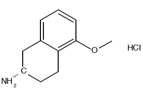 (S)-2-Amino-5-methoxytetralin hydrochloride structure, CAS 58349-17-0
