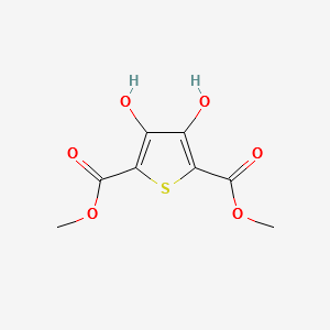 3,4-Dihydroxy-thiophene-2,5-dicarboxylic acid dimethyl ester structure, CAS 58416-04-9