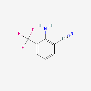 2-Amino-3-trifluoromethylbenzonitrile structure, CAS 58458-14-3