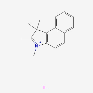 1,2,3,3-Tetramethylbenz[e]indolium iodide structure, CAS 58464-25-8