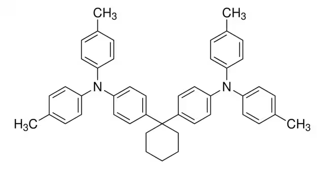 4,4'-Cyclohexylidenebis[N,N-bis(4-methylphenyl)aniline] structure, CAS 58473-78-2