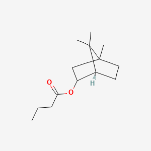 Isobornyl butyrate structure, CAS 58479-55-3