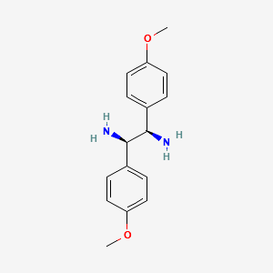 1S,2S-1,2-Di(4'-methoxyphenyl)-1,2-diaminoethan structure, CAS 58520-03-9