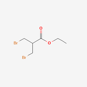 Ethyl 3-bromo-2-(bromomethyl)propionate structure, CAS 58539-11-0