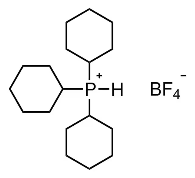 Tricyclohexylphosphonium tetrafluoroborate structure, CAS 58656-04-5