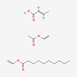 Vinyl acetate-crotonic acid-vinyl neodecanoate terpolymer structure, CAS 58748-38-2