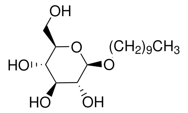 Decyl-beta-D-glucopyranoside structure, CAS 58846-77-8