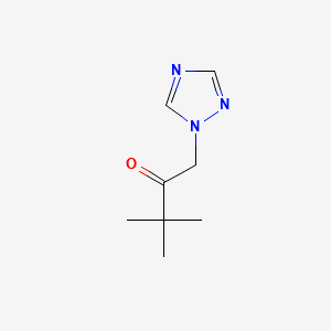3,3-Dimethyl-1-(1H-1,2,4-triazol-1-yl)butan-2-one structure, CAS 58905-32-1
