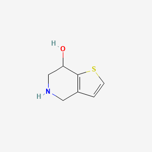4,5,6,7-Tetrahydrothieno[3,2-c]pyridin-7-ol structure, CAS 59038-45-8