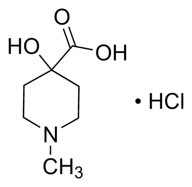 1-Benzyl-4-hydroxy-4-piperidinecarboxylic acid structure, CAS 59119-18-5