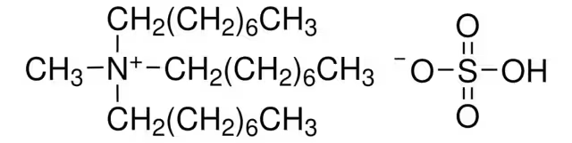 Methyltrioctylammonium hydrogen sulfate structure, CAS 59158-14-4