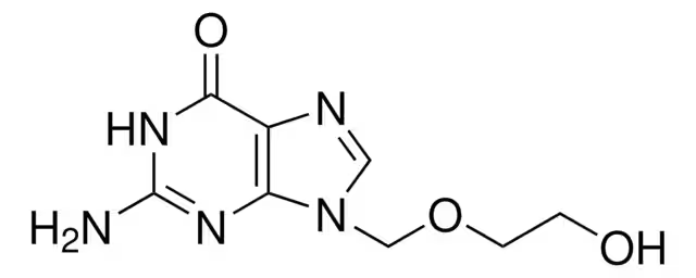 Acyclovir structure, CAS 59277-89-3