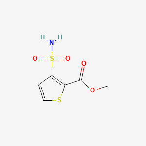Methyl 3-aminosulfonylthiophene-2-carboxylate structure, CAS 59337-93-8