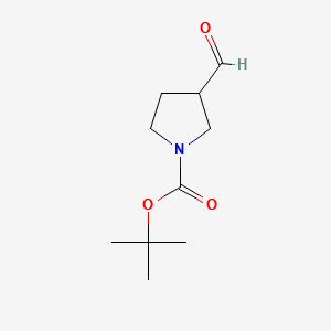 1-Boc-3-pyrrolidinecarbaldehyde structure, CAS 59379-02-1