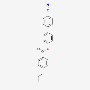 4-Cyanobiphenyl-4'-propylbenzoate structure, CAS 59443-79-7