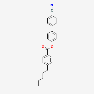 4-Cyanobiphenyl-4'-pentylbenzoate structure, CAS 59443-80-0