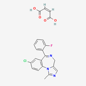 Midazolam maleate salt structure, CAS 59467-94-6