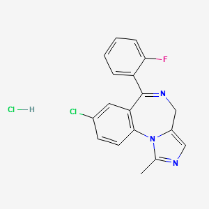 Midazolam hydrochloride structure, CAS 59467-96-8