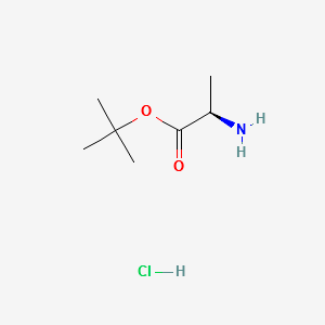 D-Alanine tert-butyl ester hydrochloride structure, CAS 59531-86-1