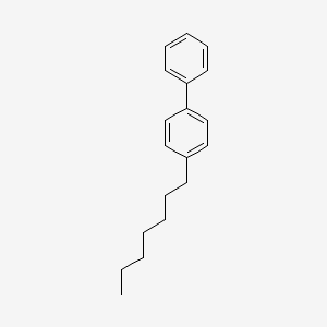 4-Heptylbiphenyl structure, CAS 59662-32-7