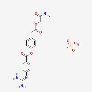 Camostat mesilate structure, CAS 59721-29-8