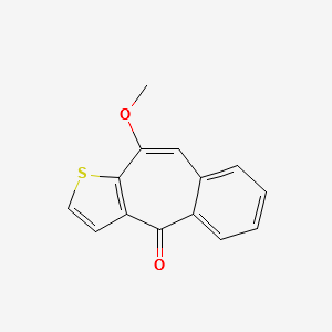 Benzo[b]thiophen-10-methoxycycloheptanone structure, CAS 59743-84-9