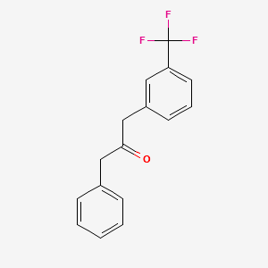 1-Phenyl-3-[3-(trifluoromethyl)phenyl]acetone structure, CAS 59756-57-9