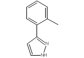 3-(2-Methylphenyl)-1H-pyrazole structure, CAS 59843-49-1